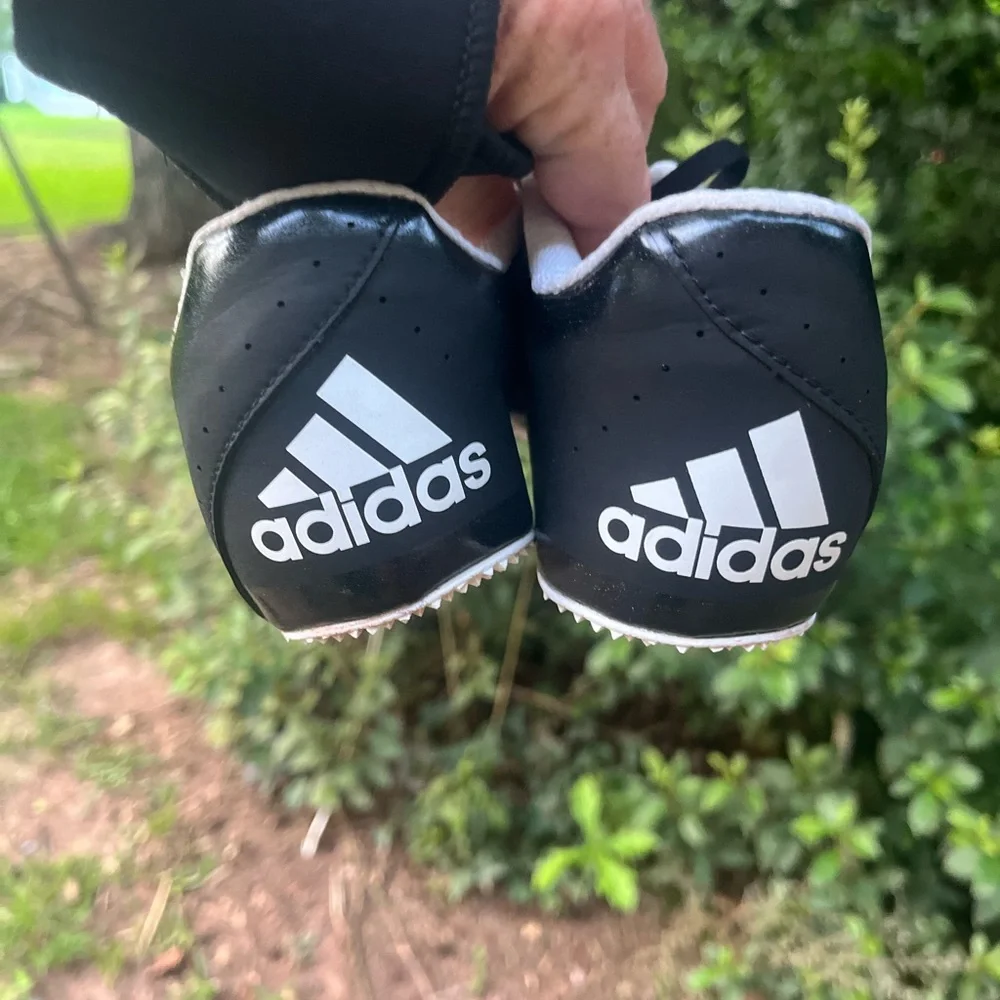 Adidas Black Running/Track Cleats. Size 11.5